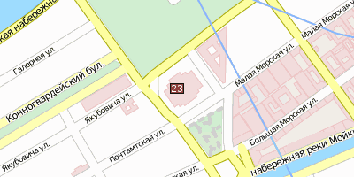 Stadtplan Isaakskathedrale Sankt Petersburg