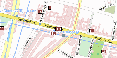 Newski-Prospekt Sankt Petersburg Stadtplan