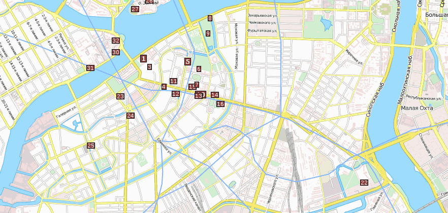 Reiseführer von Sankt Petersburg und Reiseführer mit Sehenswürdigkeiten  hier ansehen